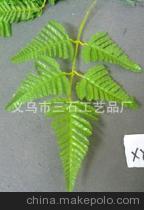 【仿真植物/花 工厂直销 外贸专供 仿真五片叶 塑料花叶】价格,厂家,图片,人造仿真植物,义乌市三石工艺品厂-